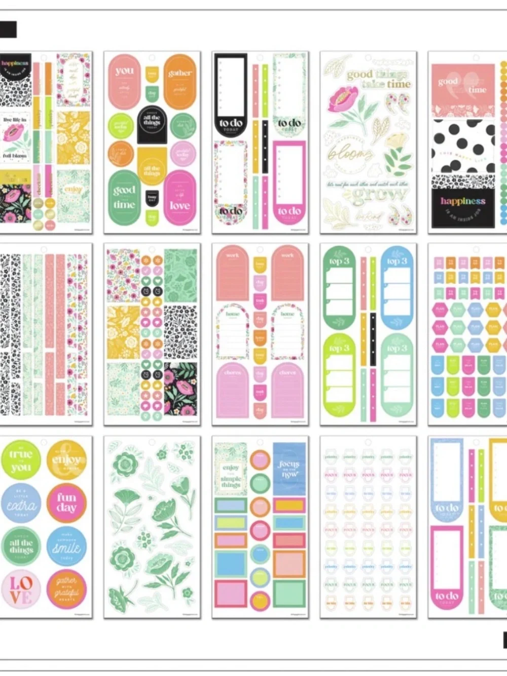 NWT-Happy Planner-Tiny Florals VALUE PACK STICKERS